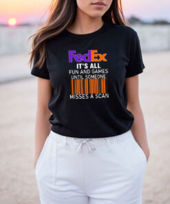 New Fedex Fun And Games Scan T Shirt