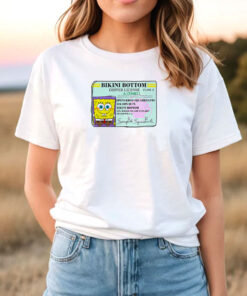 Spongebob Bikini Bottom Driver License T Shirt