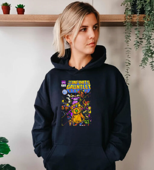 The Infinity Gauntlet Thanos Final Battle Comic Hoodie