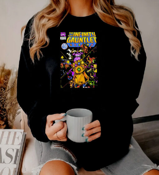 The Infinity Gauntlet Thanos Final Battle Comic Sweatshirt