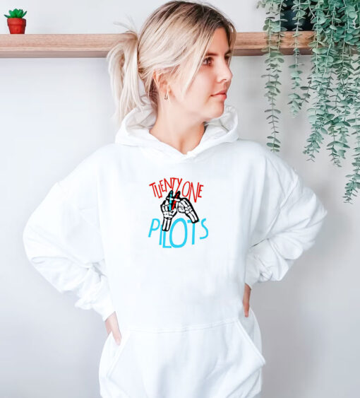 Twenty One Pilots Skeleton Hand Hoodie