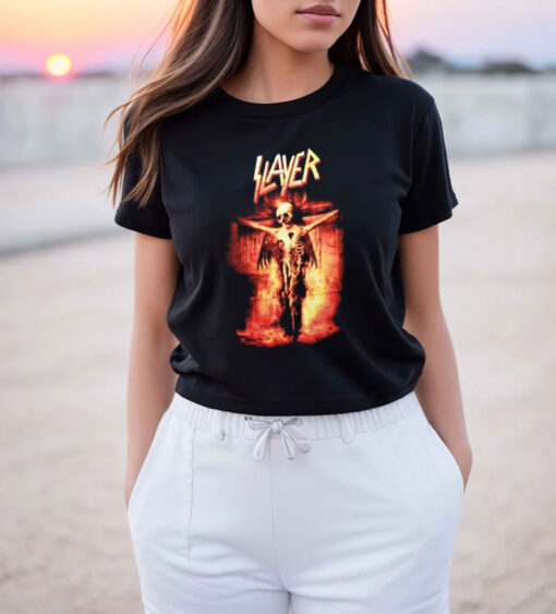 slayer Skeleton On Cross 2007 Tour T Shirt