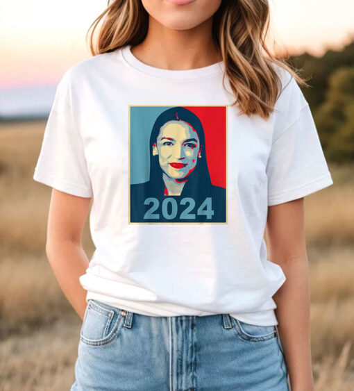 AOC for President 2024 AOC See Through T Shirt