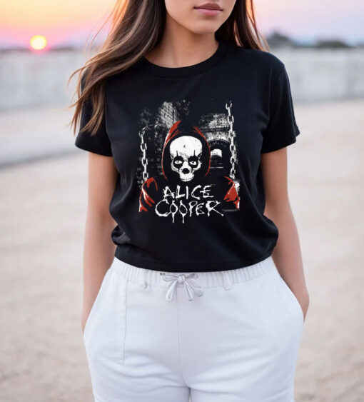 Alice Cooper Hooded Skull Vintage T Shirt