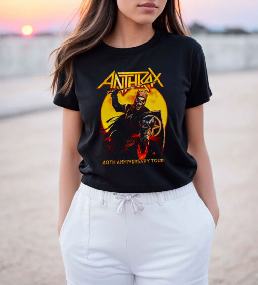 Anthrax We Ride With Death Tonight 40Th Anniversary T Shirt