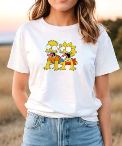 Bart And Lisa Simpson Scream T Shirt