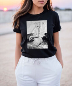 Black And White Megan Photo T Shirt