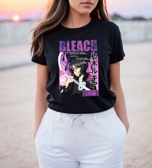 Bleach Rukia Purple Portrait T Shirt