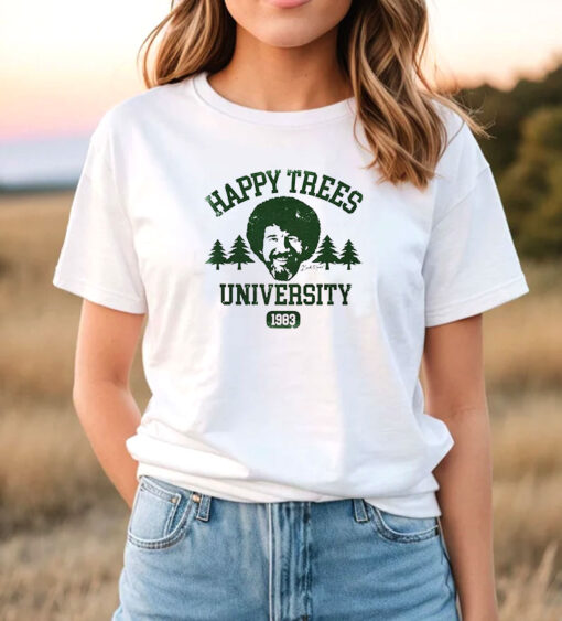 Bob Ross Happy Trees University T Shirt