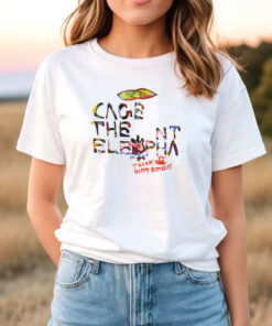 Cage the Elephant Thank You Happy Birthday Album Cover T Shirt