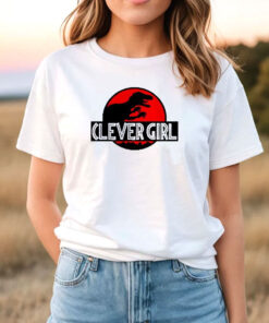 Clever Girl Velociraptor Jurassic Park Inspired Dinosaur T Shirt