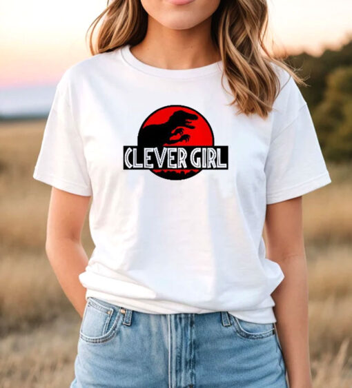 Clever Girl Velociraptor Jurassic Park Inspired Dinosaur T Shirt