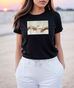 Creation Of Adam Michelangelo T Shirt