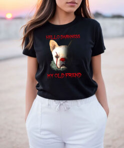 Dog Hello Darkness My Old Friend Vintage T Shirt