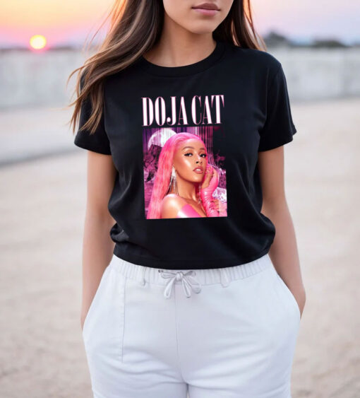 Doja Cat Hot Pink Portrait T Shirt