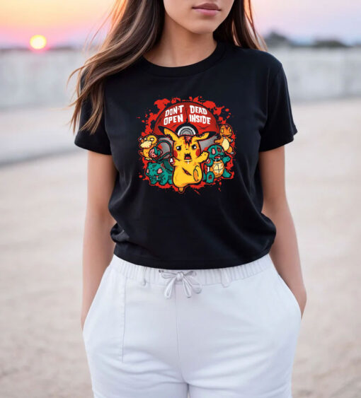 Don't Open Dead Inside Pikachu Zombie Pokemon T Shirt