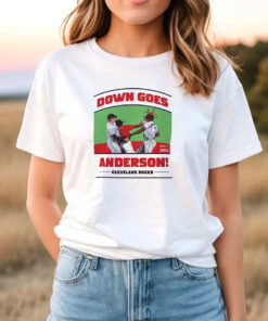 Down Goes Anderson Jose Ramirez Tim Anderson T Shirt