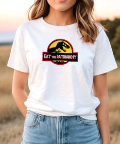 Eat The Patriarchy Feminist Dinosaur Movie Vintage T Shirt