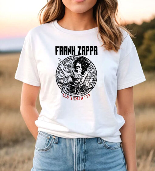 Frank Zappa Us Tour 77 Art Love Logo T Shirt