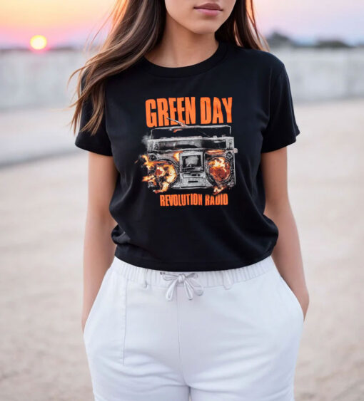 Green Day Revolution Radio Album T Shirt