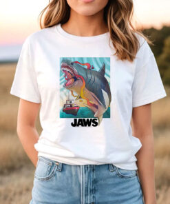 Jaws Colorful Retro T Shirt