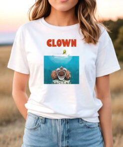 Jaws Funny Parody Clown Halloween Horror T Shirt