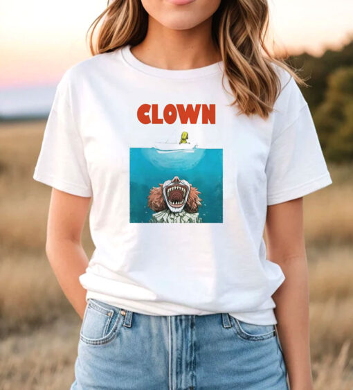 Jaws Funny Parody Clown Halloween Horror T Shirt