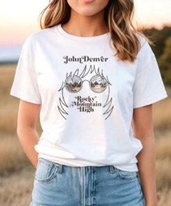 John Denver Landscape Glasses T Shirt