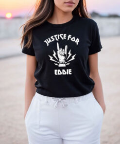 Justice For Eddie Rocker Him Her Metal T Shirt