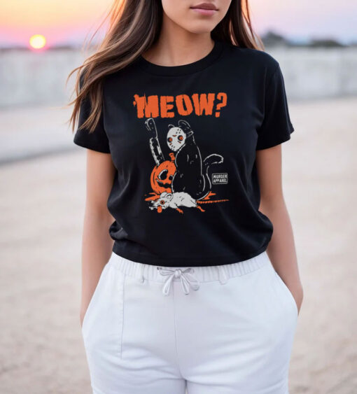 Killer Cat Meow Halloween T Shirt