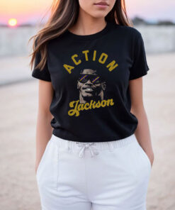 Lamar Jackson Action Jackson Baltimore Ravens T Shirt