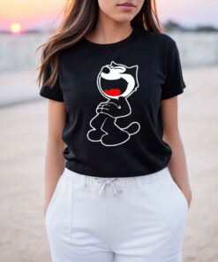 Laughing Felix The Cat T Shirt