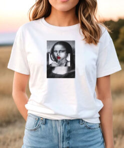 Lollipop Fun Kuso Mona Lisa Graphic T Shirt