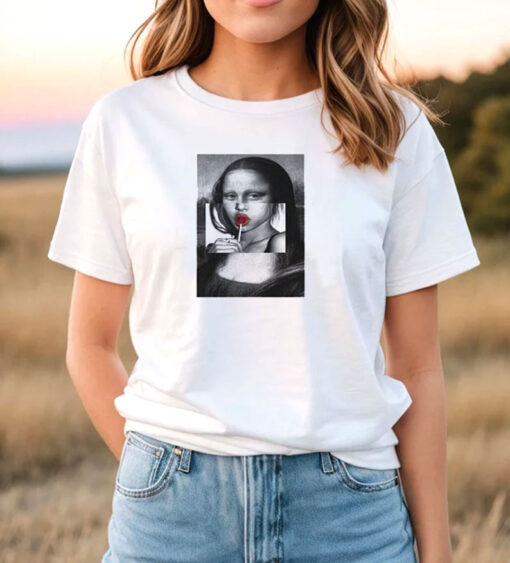 Lollipop Fun Kuso Mona Lisa Graphic T Shirt