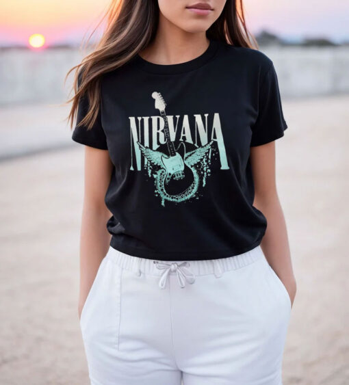 Nirvana Heaven Guitar Vintage T Shirt