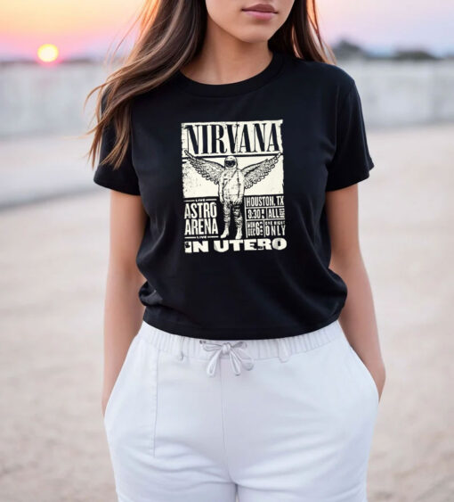 Nirvana In Utero Tour Astro Arena Houston Texas T Shirt