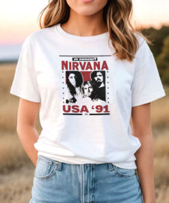 Nirvana USA Tour 91 Vintage T Shirt