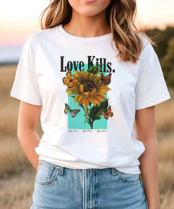 Novelty Love Kills Graphic T Shirt