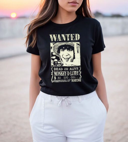 One Piece Luffy Live Action Wanted Poster Movie T Shirt