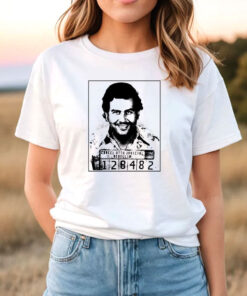 Pablo Escobar Mugshot Art Love Logo T Shirt