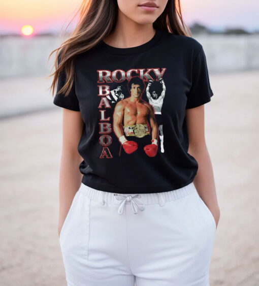 Rocky Rocky Three Photos Collage T Shirt