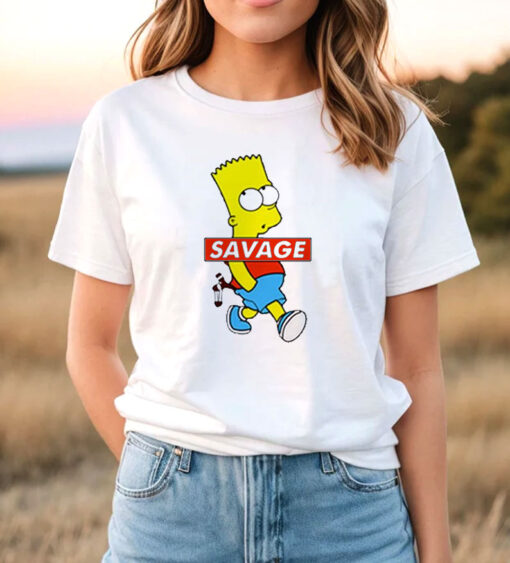 Savage Bart Simpson Funny T Shirt