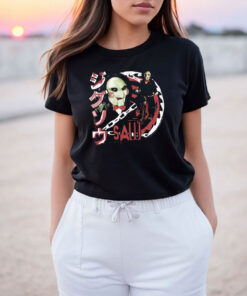 Saw Jigsaw Japan Text T Shirt