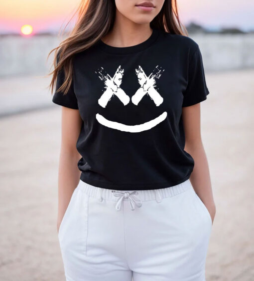 Smiling Marshmallow Melting Happy Face T Shirt