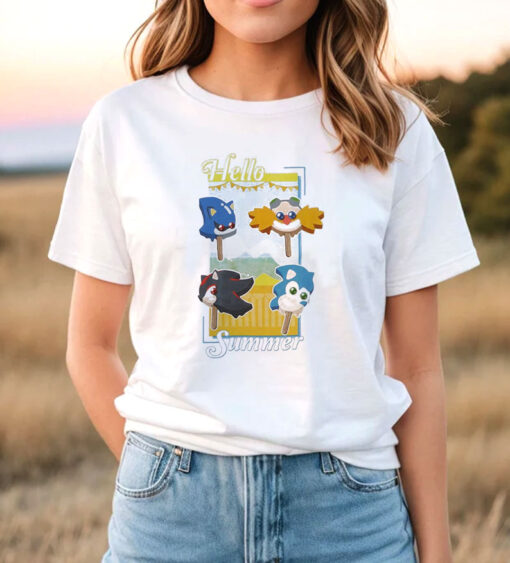 Sonic The Hedgehog Summer Popsicles T Shirt