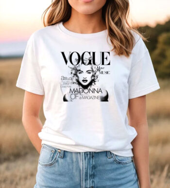Unisex 80’S Madonna Vogue Short Sleeve T Shirt