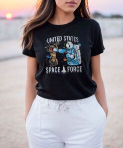 United States Space Force Astronaut Punching Alien T Shirt