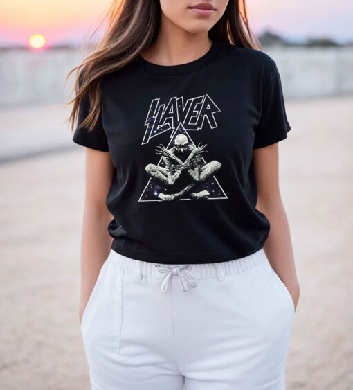 Vintage Slayer On Triangle Demon T Shirt