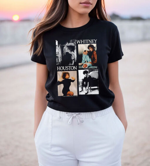 Whitney Houston Picture Blocks Vintage T Shirt