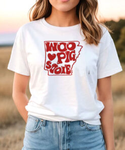 Woo Pig Sooie State Heart T Shirt